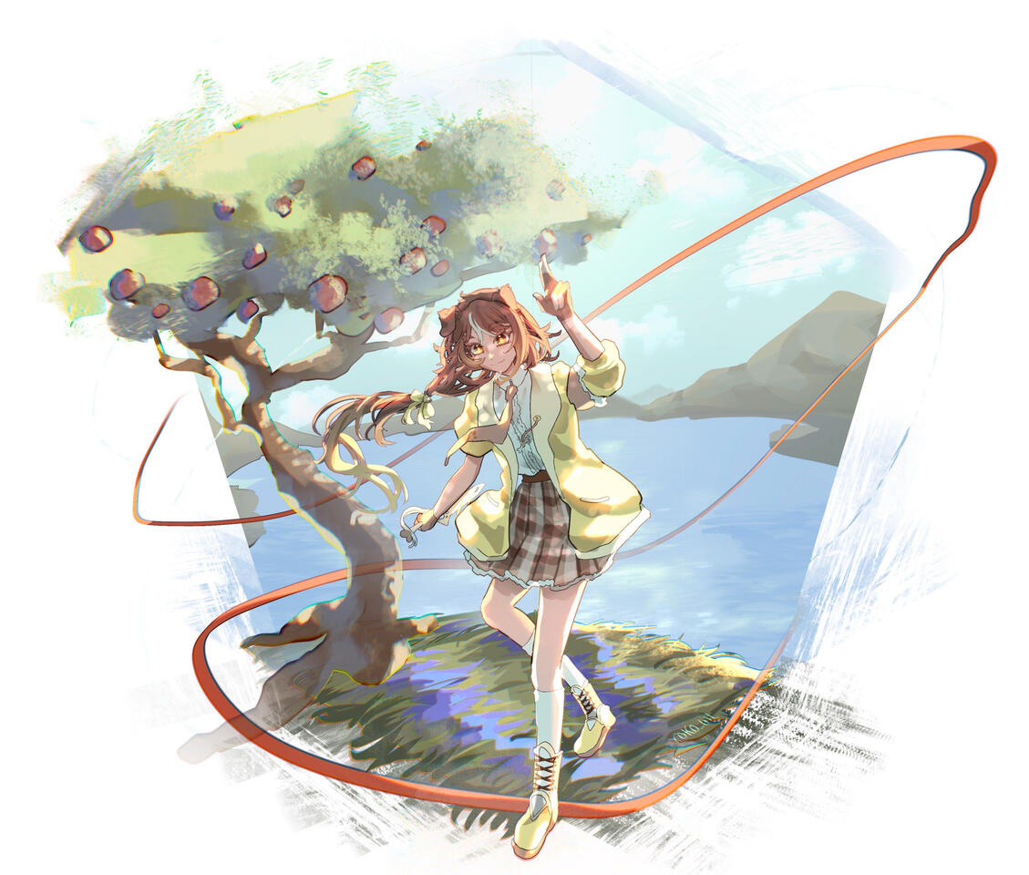 Halley splash art by roko_wt