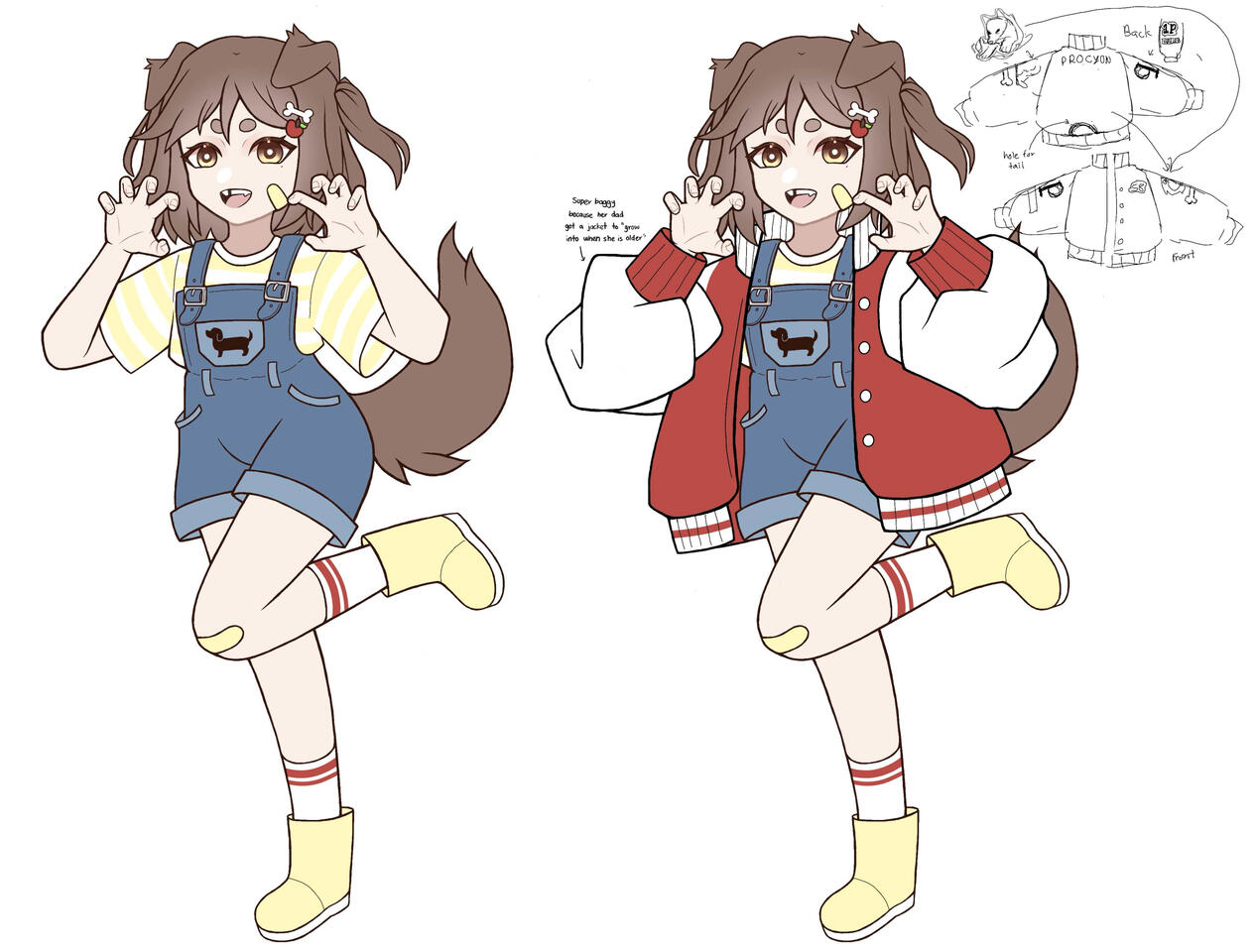 Baby Halley ref sheet by Zomega