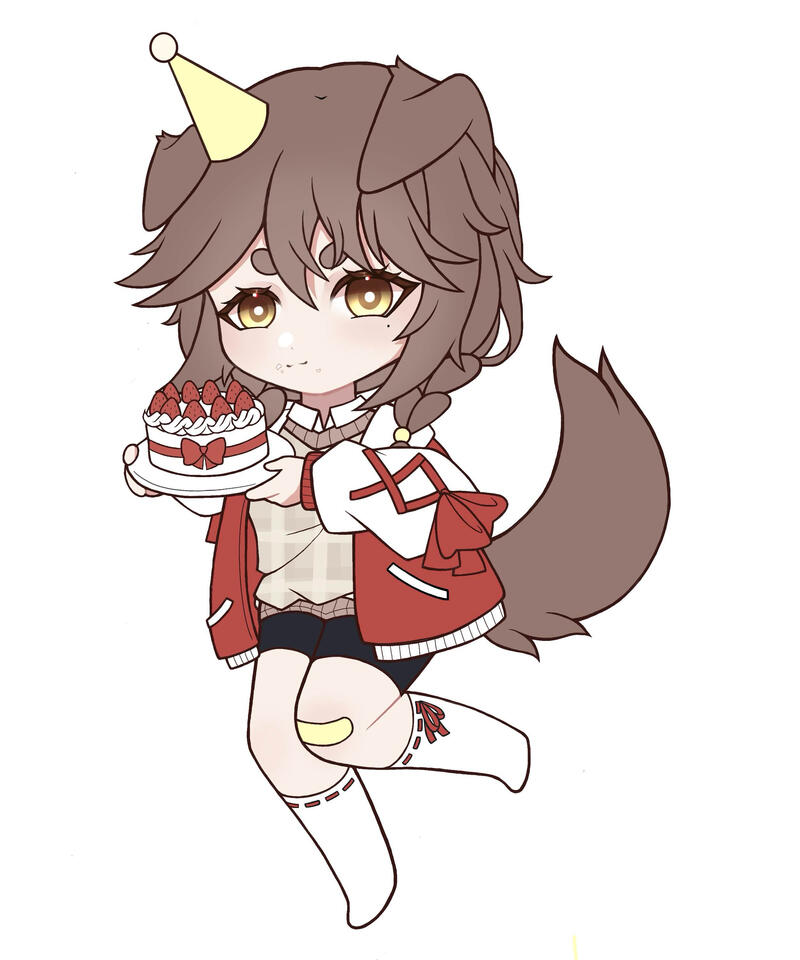 Birthday chibi by Zomega