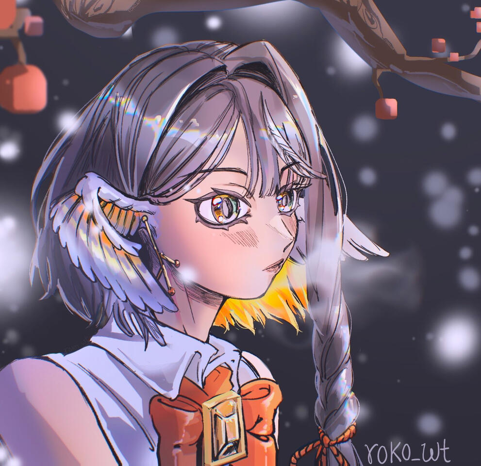 Winter in her village by roko_wt